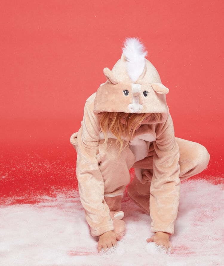 Mono infantil unicornio rosa.