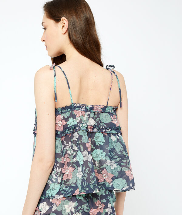 Top holgado estampado floral Top holgado estampado floral;${refinementColor}