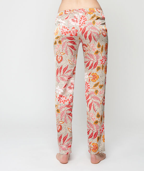 Pantalón de satén estampado Pantalón de satén estampado;${refinementColor}