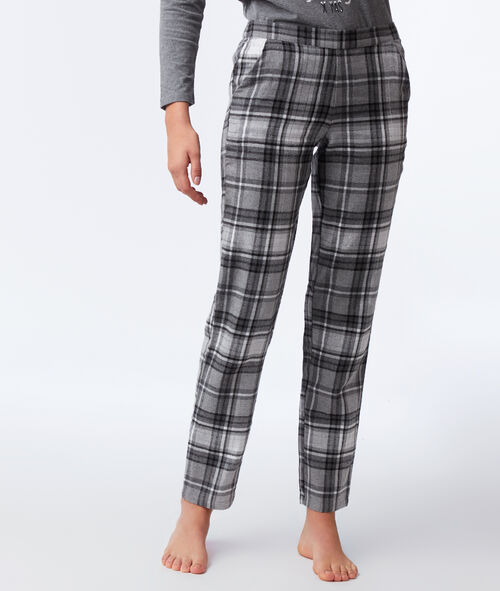 Pantalón estampado de cuadros Pantalón estampado de cuadros
