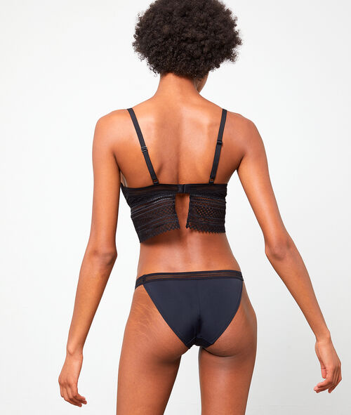 Tanga de tira de encaje gráfico Tanga de tira de encaje gráfico