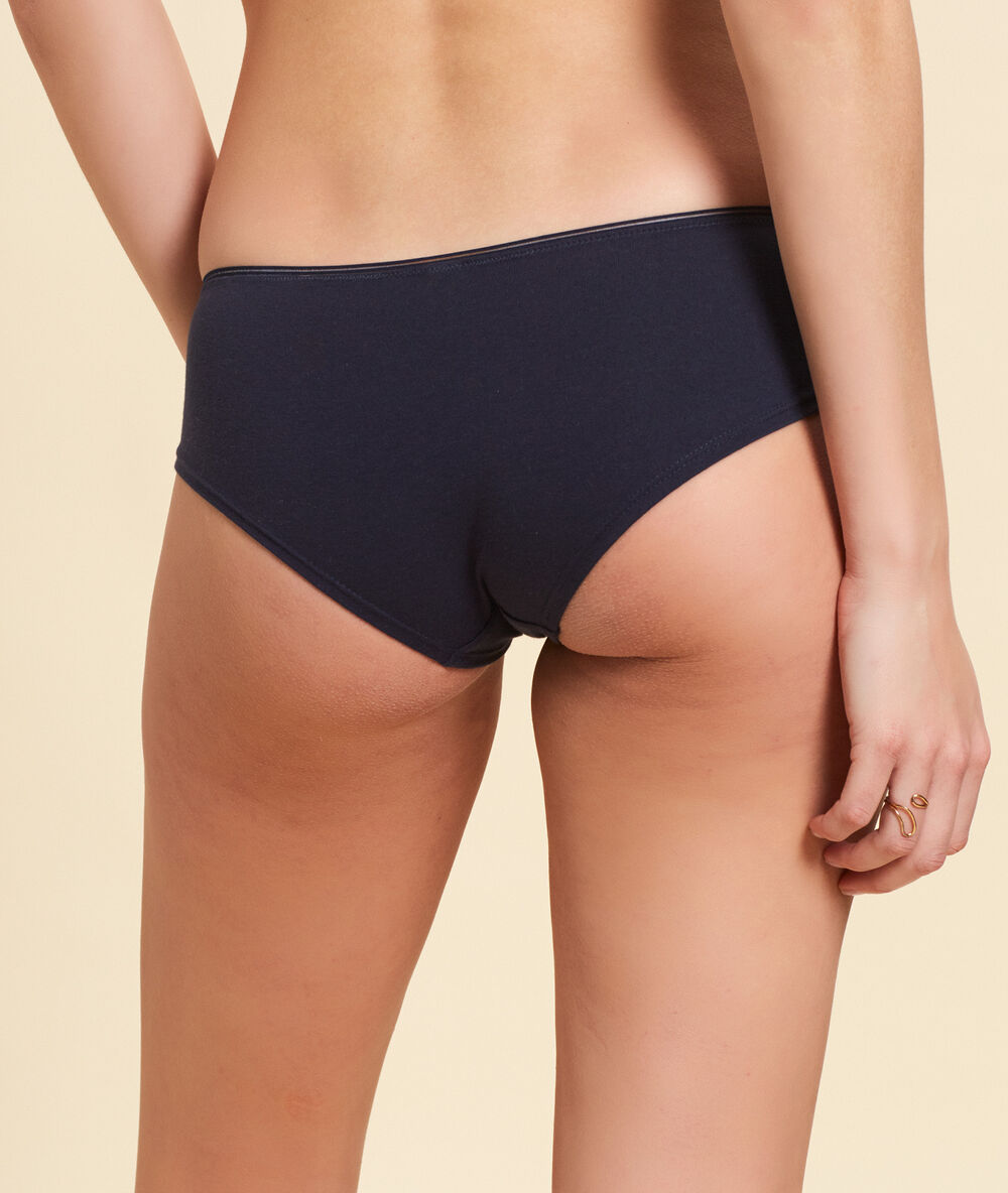 Culote de algodón azul marino.