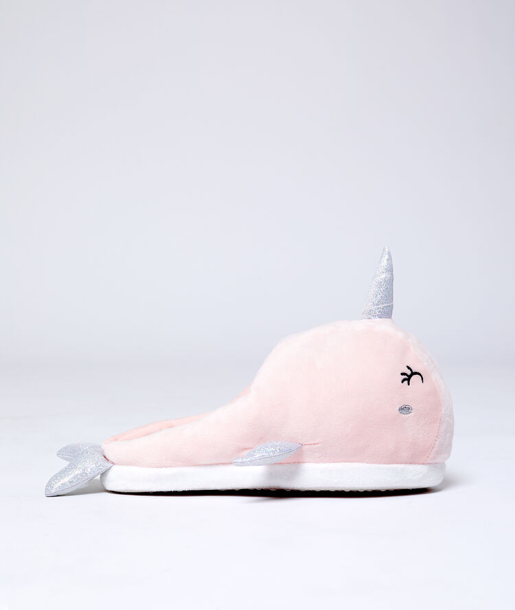 Zapatillas ballenas 3d rosa.