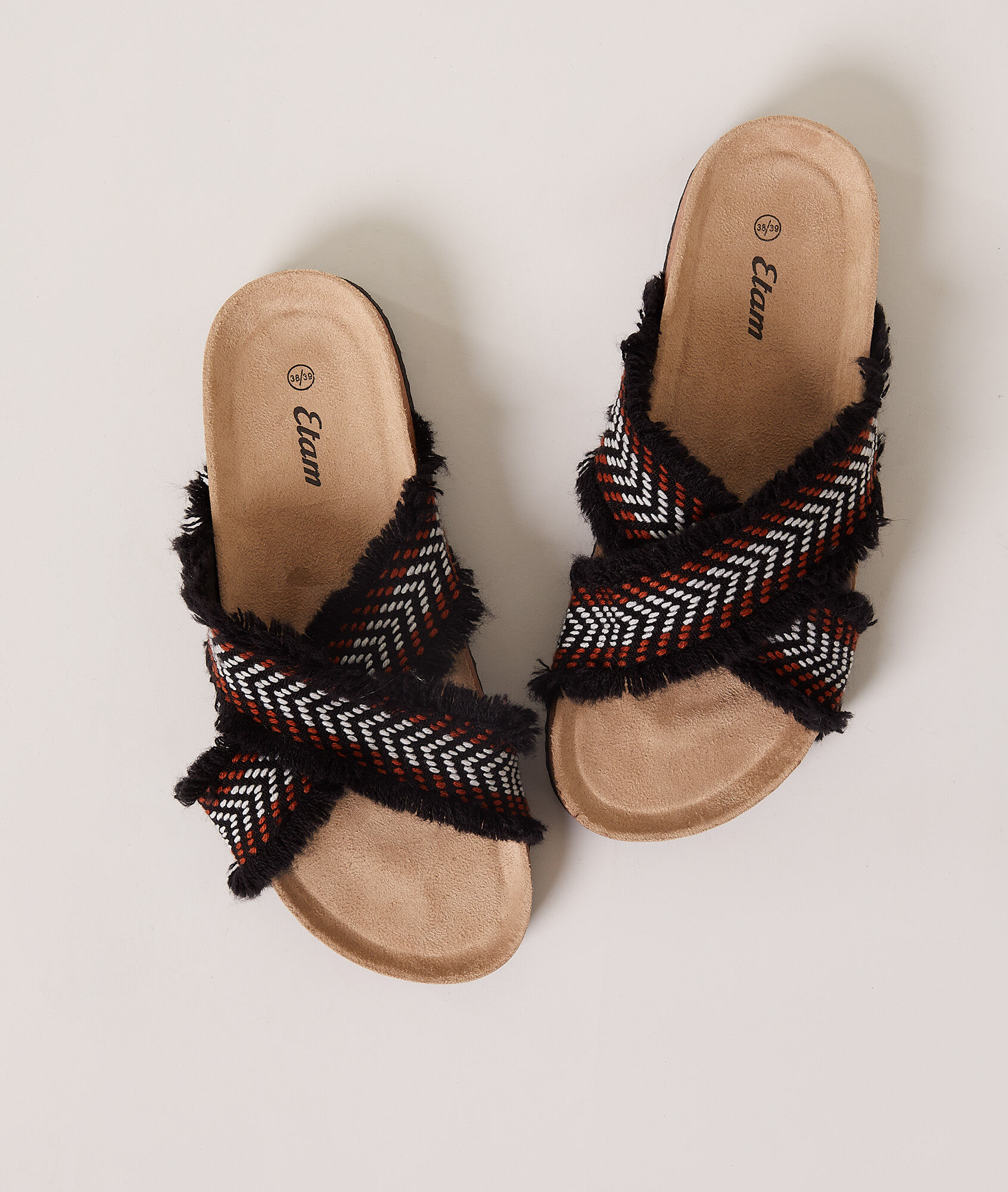 Zapatillas tiras cruzadas - SEYMOUR - NOIR - ETAM