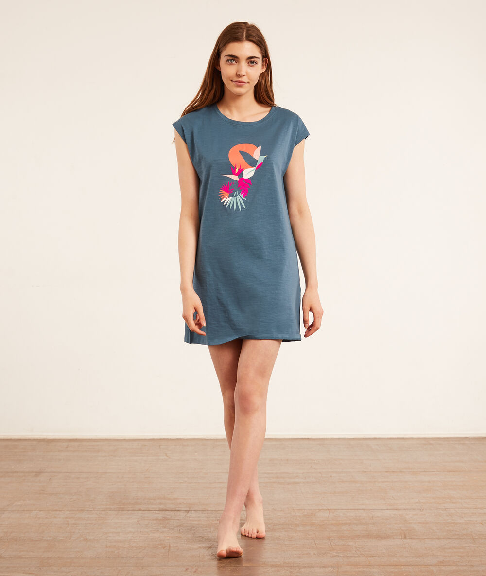 Camisón corto 'cool summer' azul.