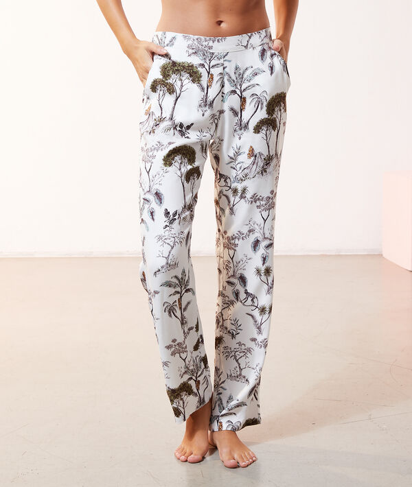 Pantalón pijama estampado selva Pantalón pijama estampado selva;${refinementColor}