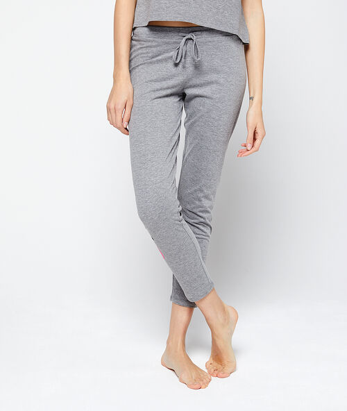 Pantalón estampado flamenco c.gris.