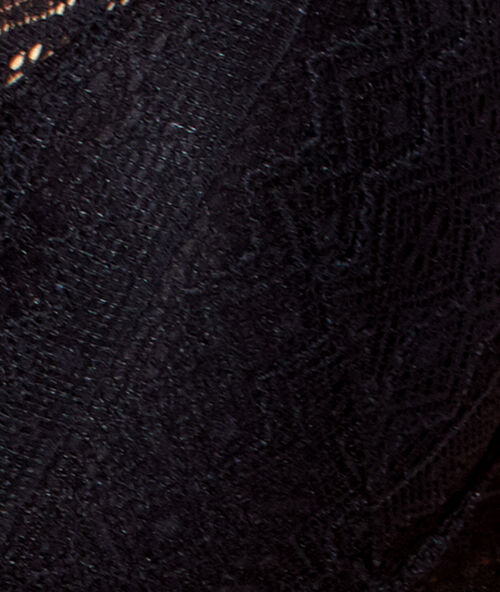Sujetador triangular de encaje. copa a-c negro.