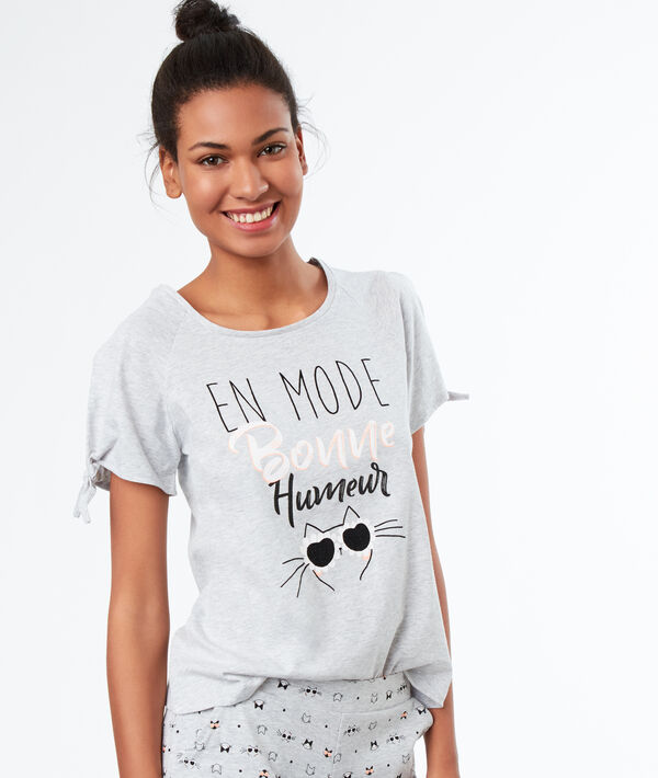 Camiseta manga corta gato Camiseta manga corta gato