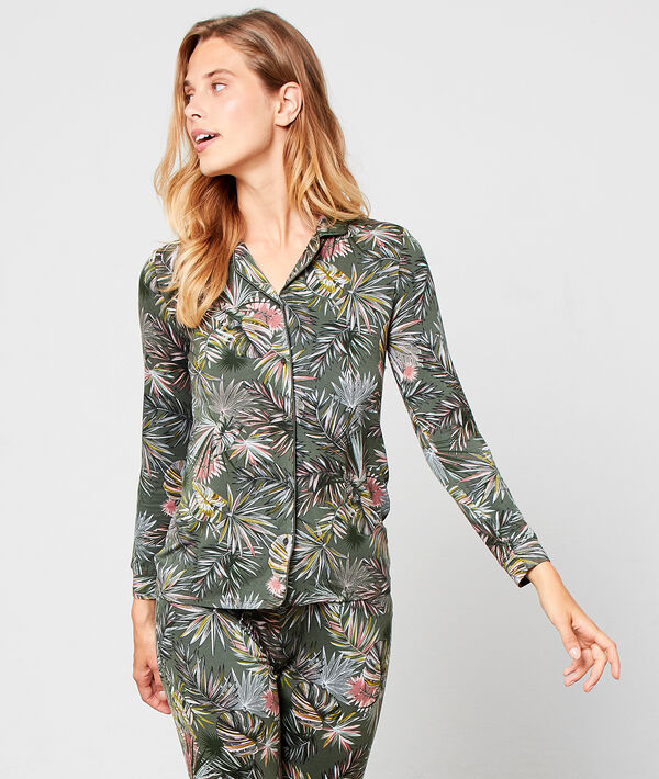 Camisa pijama estampado jungla Camisa pijama estampado jungla