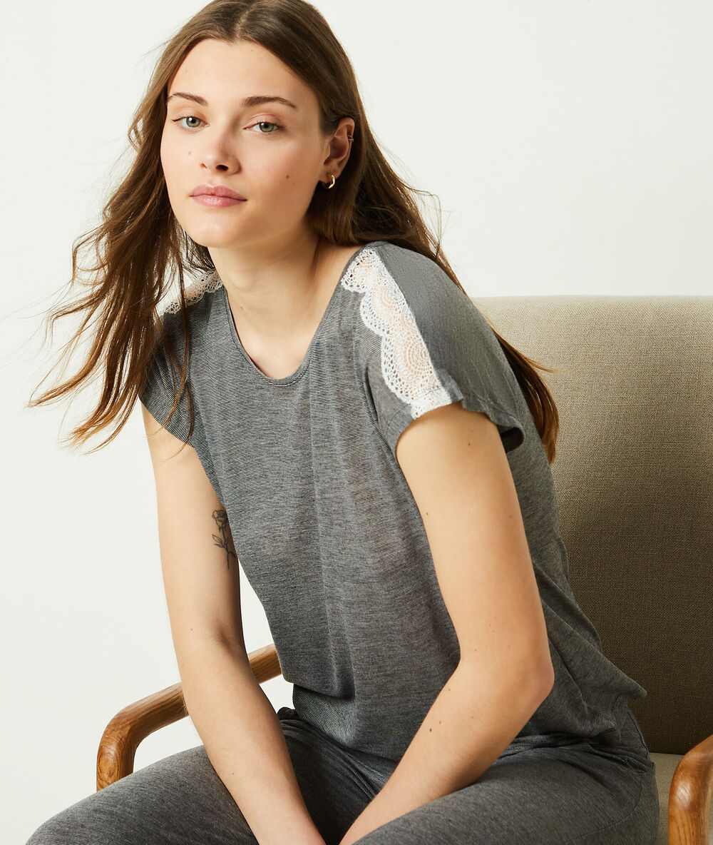 Camiseta manga corta c.gris.