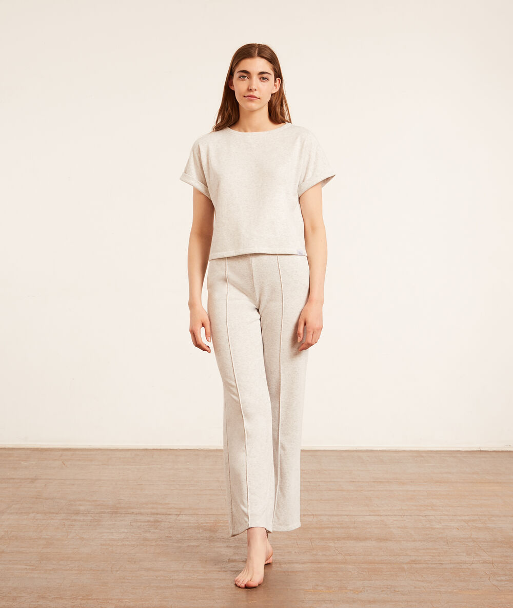Pantalón ancho c.gris claro.