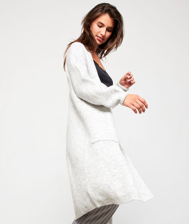 Chaqueta pijama larga c.gris claro.