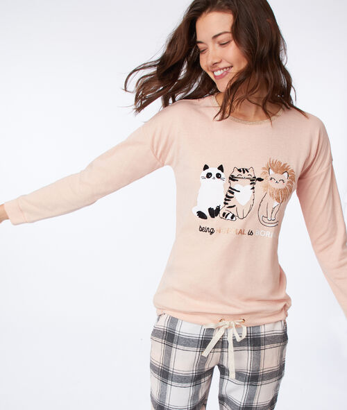 Camiseta manga larga felinos Camiseta manga larga felinos