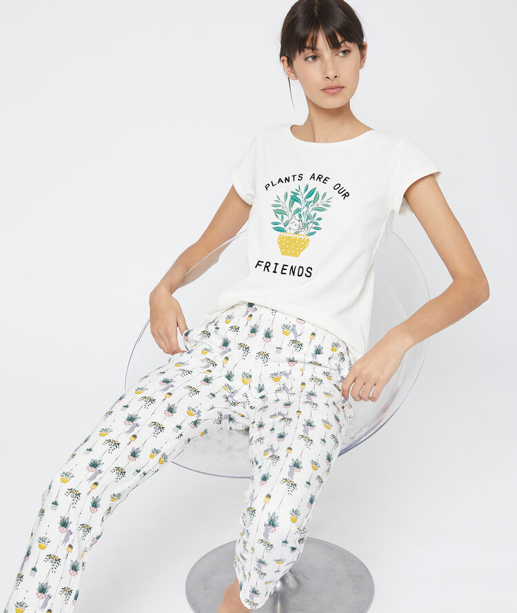 Camiseta plantas crudo.