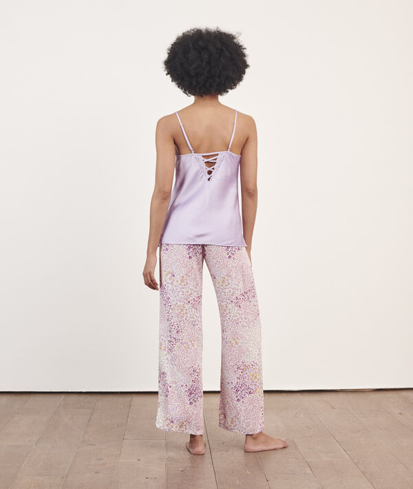 Pantalón de satén estampado Pantalón de satén estampado;${refinementColor}