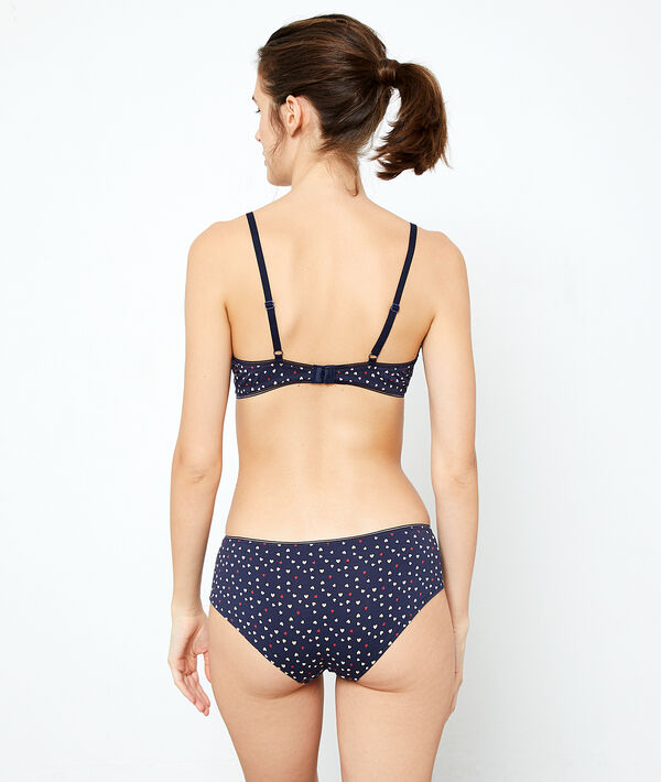Culote de algodón, estampado de corazones Culote de algodón, estampado de corazones;${refinementColor}