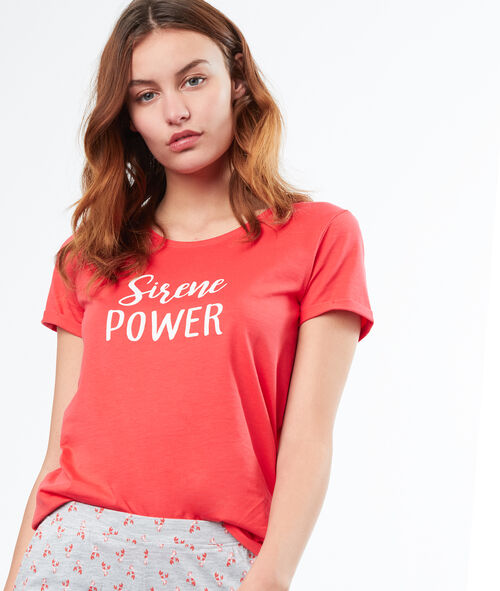 Camiseta manga corta con mensaje Camiseta manga corta con mensaje