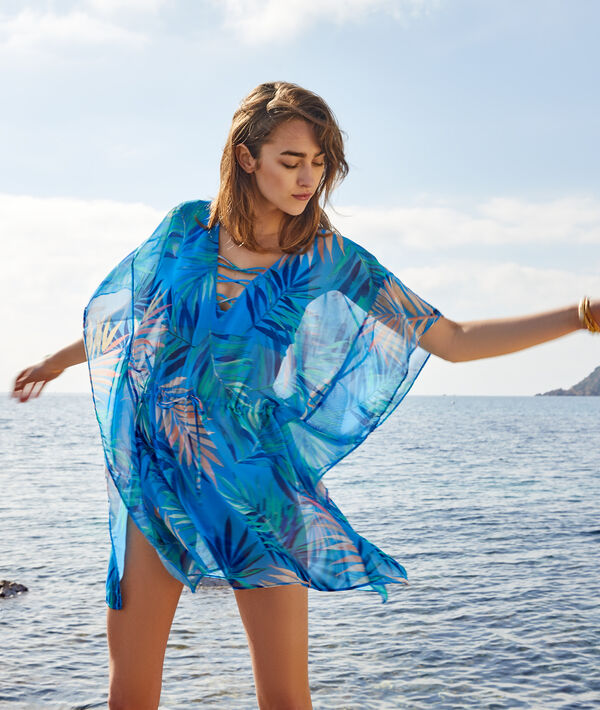 Túnica de playa estampada Túnica de playa estampada;${refinementColor}