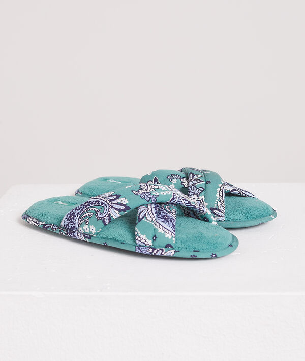 Zapatillas tipo chancla estampadas Zapatillas tipo chancla estampadas;${refinementColor}