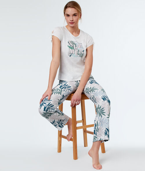 Pantalón estampado palmeras Pantalón estampado palmeras