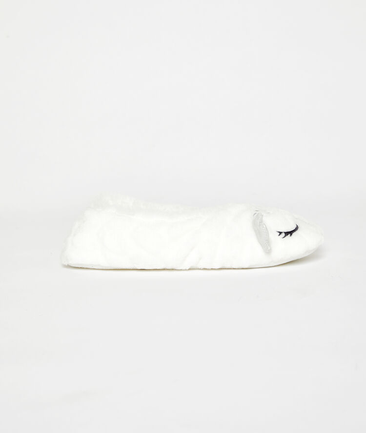 Zapatillas búho blanco.