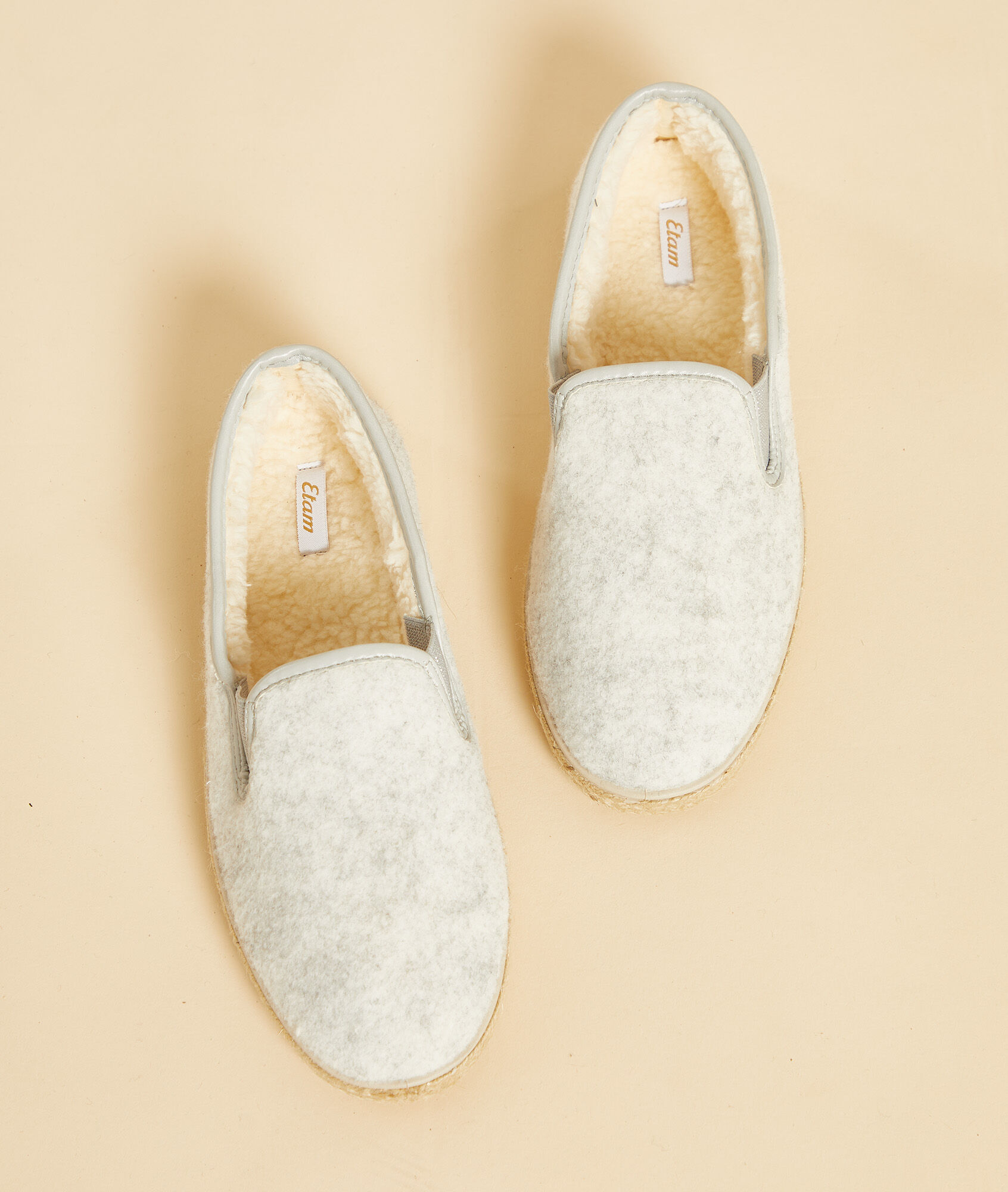 Zapatillas forro interior - ESSIA - GRIS CLAIR - ETAM