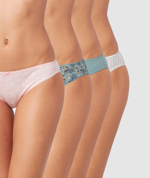 Lote de 4 braguitas estampadas Lote de 4 braguitas estampadas