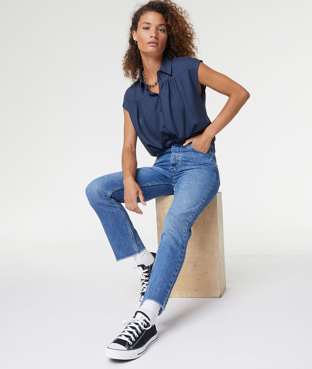 Blusa corta - ERA - MARINE - ETAM