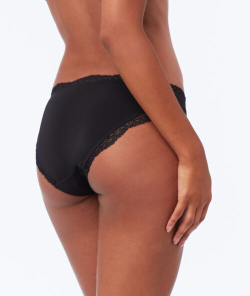 Braguita dos texturas negro.