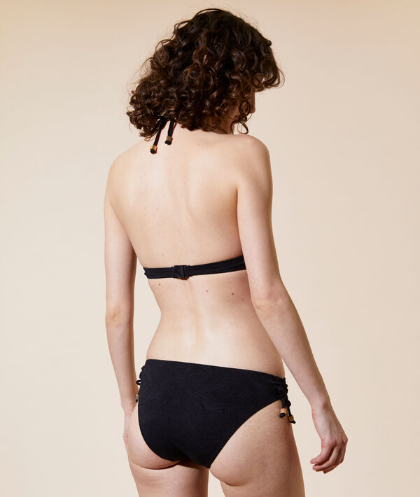 Sujetador bikini triángulo, bordado palmeras Sujetador bikini triángulo, bordado palmeras;${refinementColor}