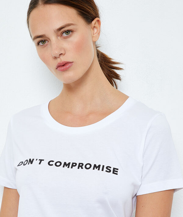 T-shirt "Don't compromise" en coton T-shirt "Don't compromise" en coton