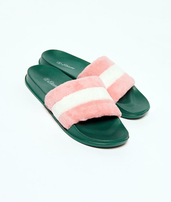 Chanclas tejido peluche Chanclas tejido peluche;${refinementColor}