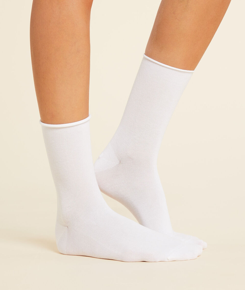 2 pares de calcetines algodón orgánico crudo.