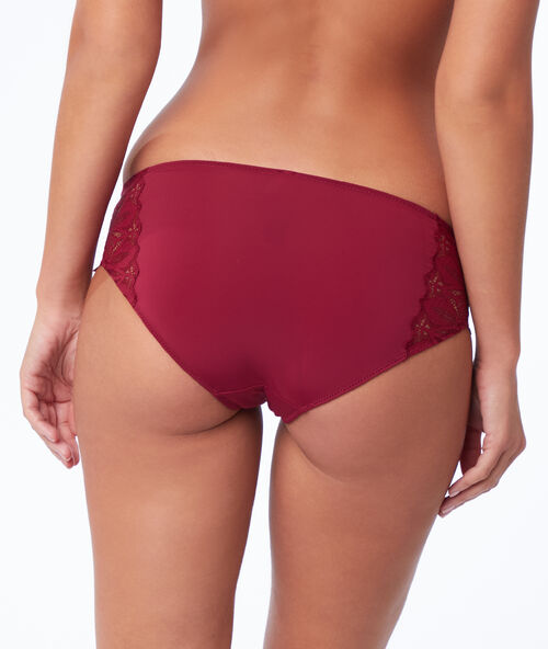 Culote dos texturas granate.
