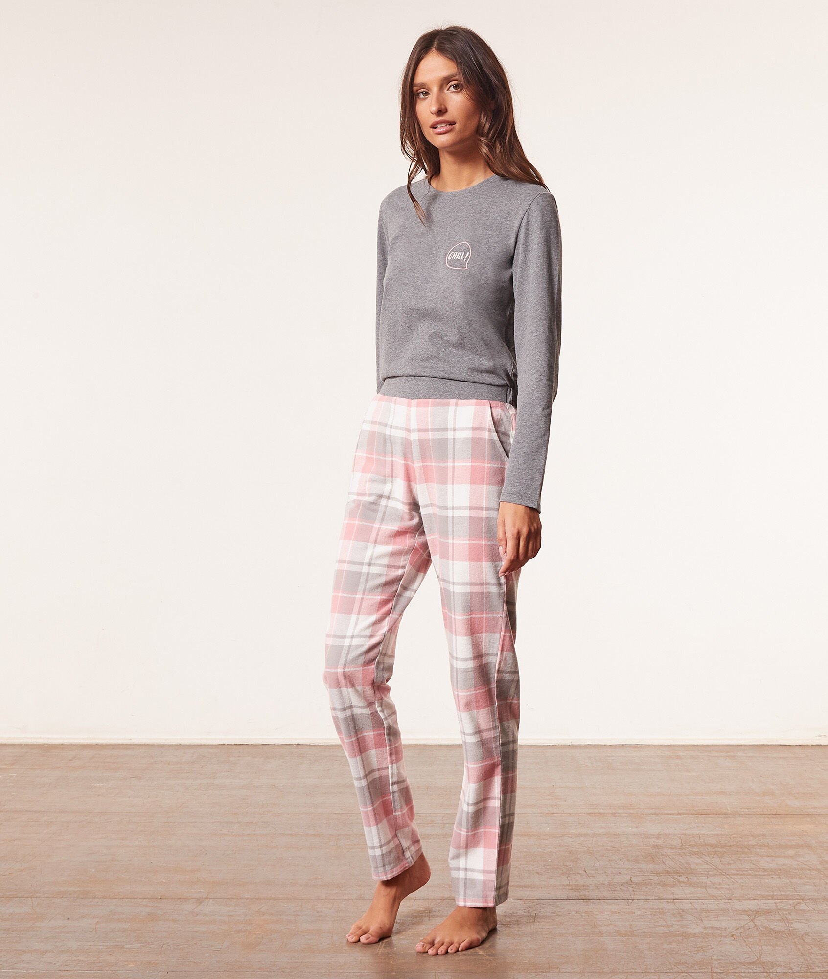 Pijama 3 piezas - REBECCA - GRIS - ETAM