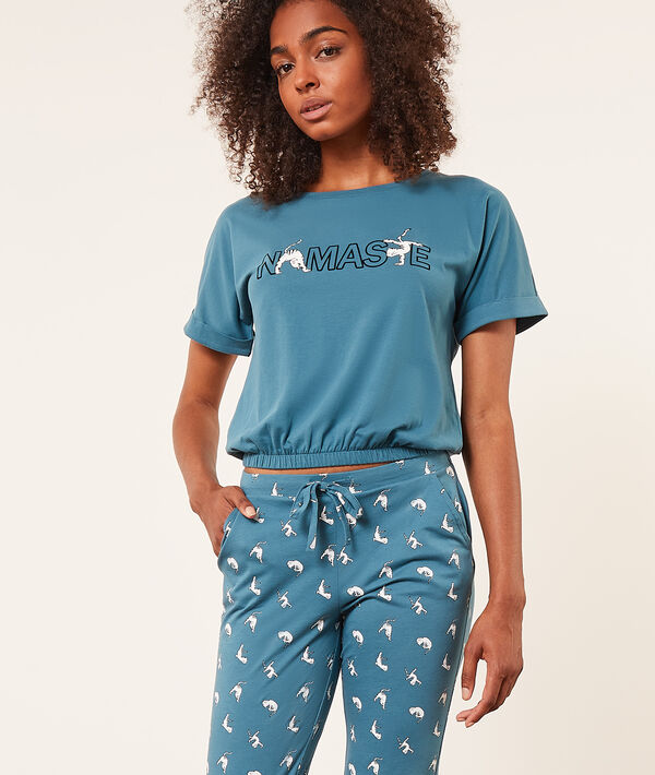 Camiseta manga corta 'namaste' Camiseta manga corta 'namaste';${refinementColor}