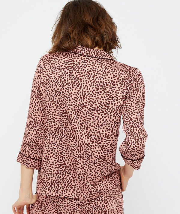Camisa pijama estampado leopardo Camisa pijama estampado leopardo