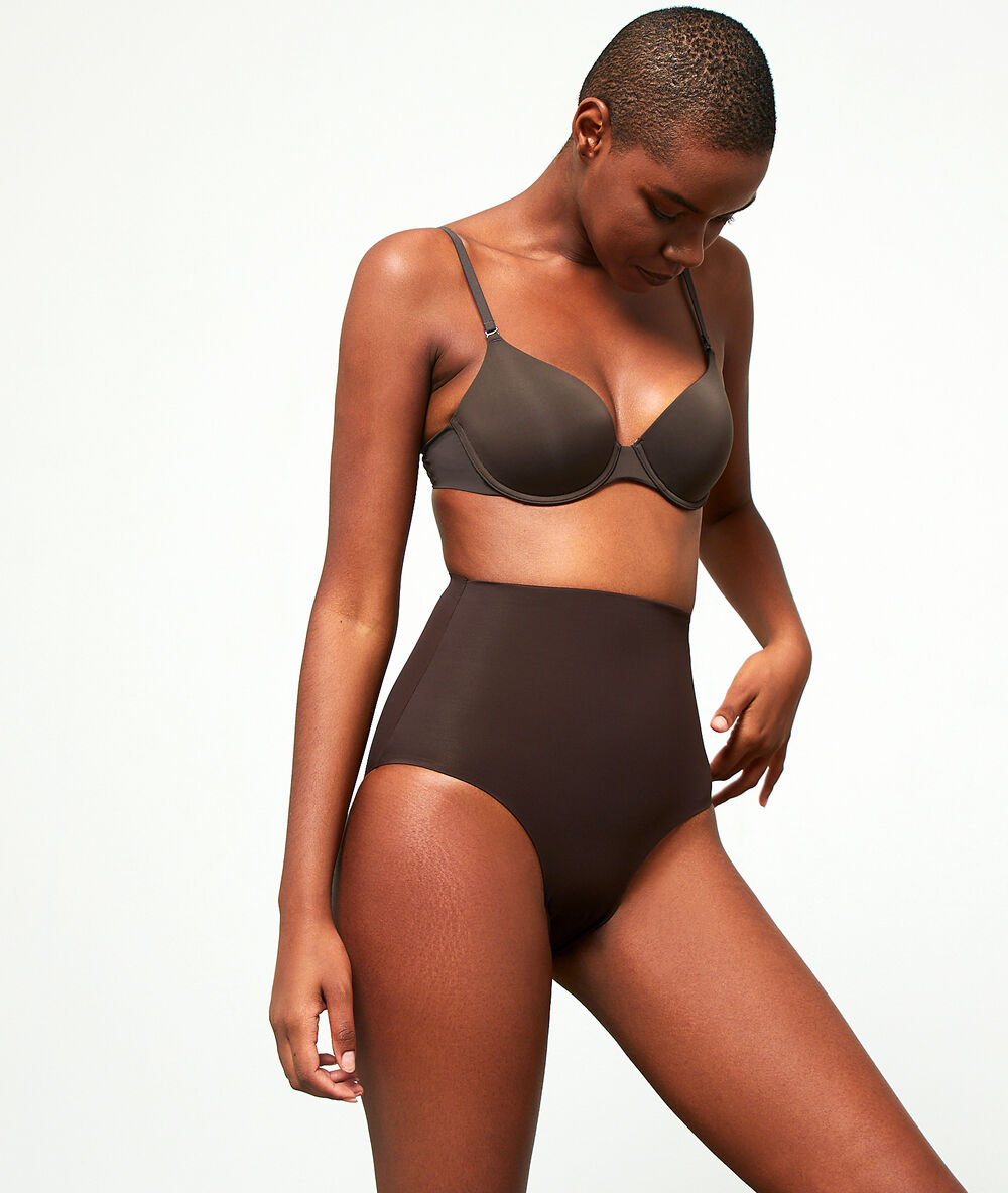 Braguita talle alto moldeadora chocolate.