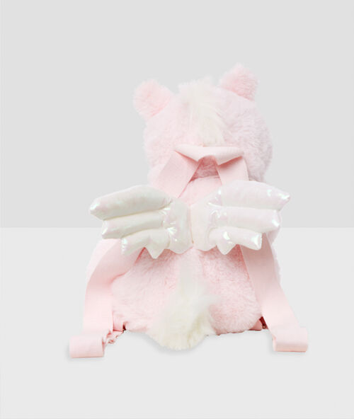 Mochila guarda-pijamas unicornio crudo.