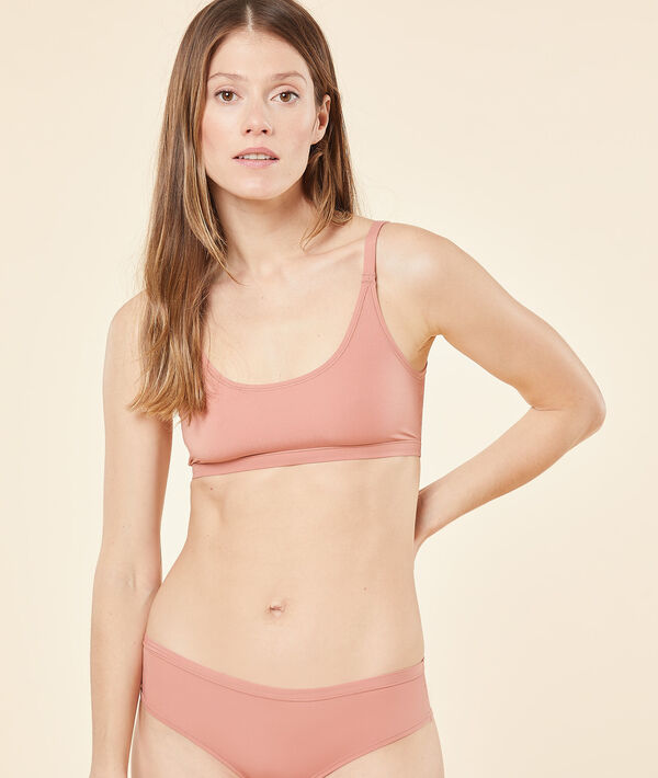 Top de encaje y microfibra reversible Top de encaje y microfibra reversible;${refinementColor}
