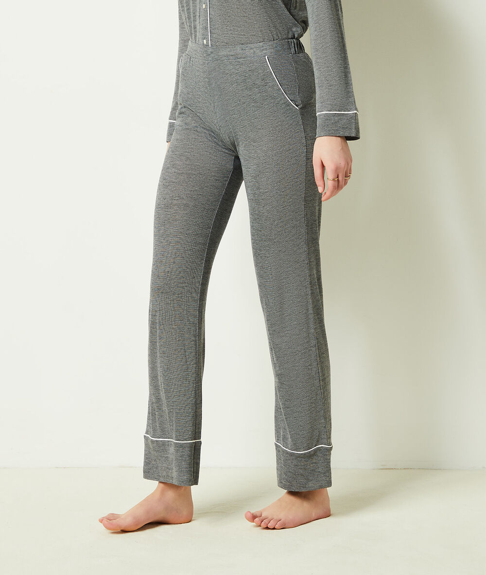 Pantalón largo liso c.gris.