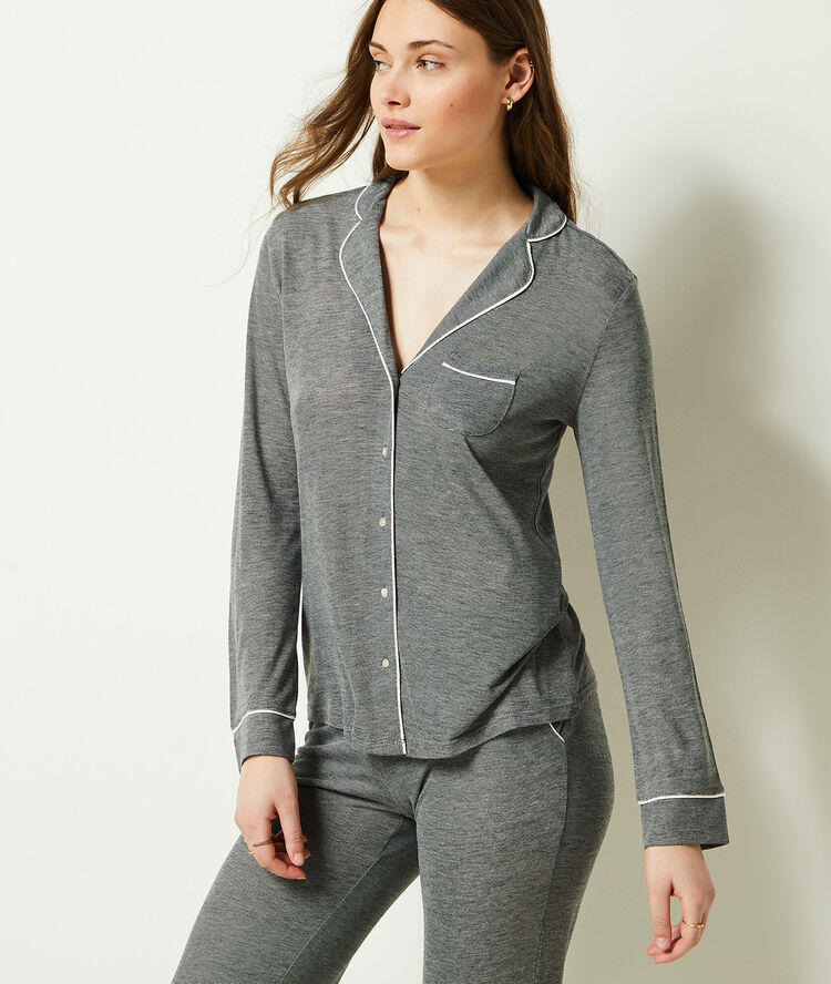 Camisa pijama lisa c.gris.