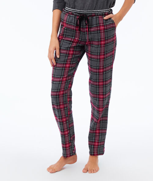Pantalón estampado de cuadros Pantalón estampado de cuadros