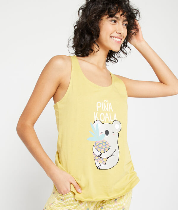Top estampado 'piña koala' Top estampado 'piña koala';${refinementColor}