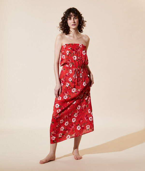 Vestido largo estampado floral Vestido largo estampado floral;${refinementColor}