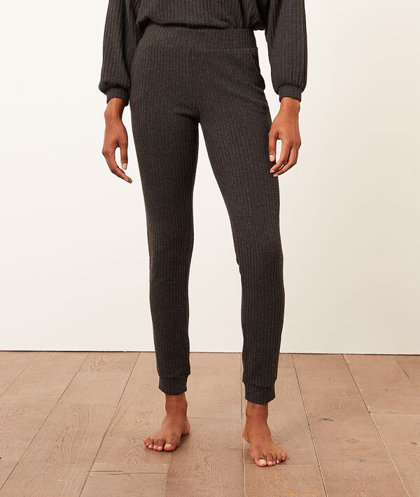 Pantalón jogger, tejido canalé Pantalón jogger, tejido canalé;${refinementColor}