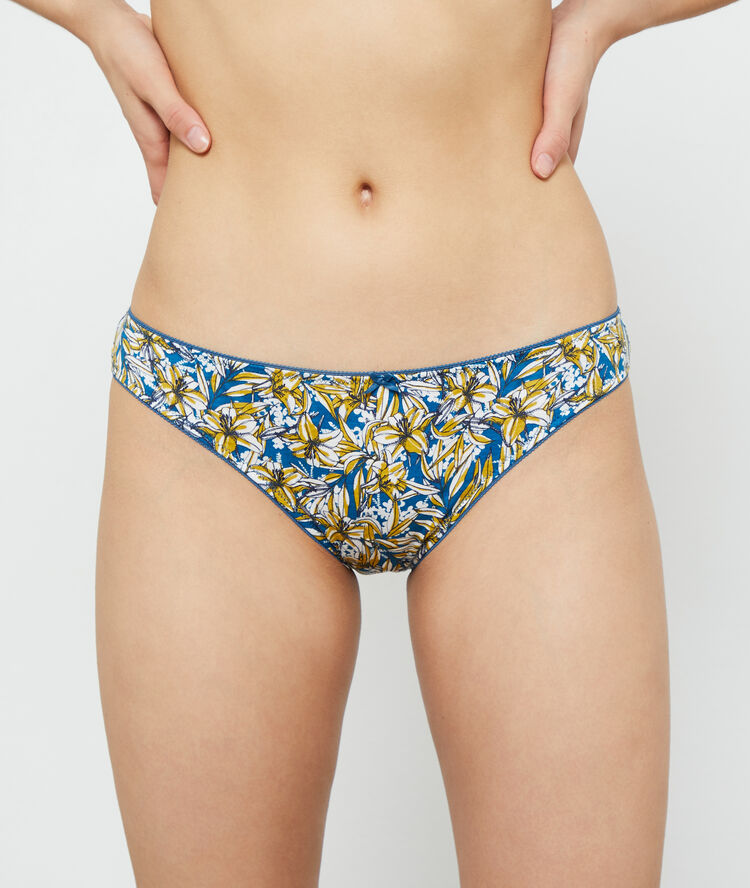 Lote de 7 braguitas estampadas amarillo.