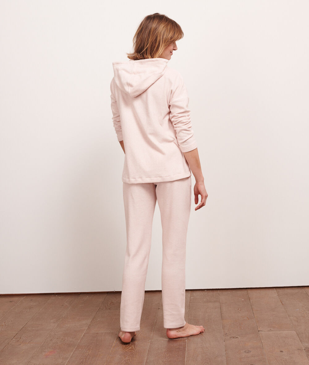 Pantalon à nouer rose.
