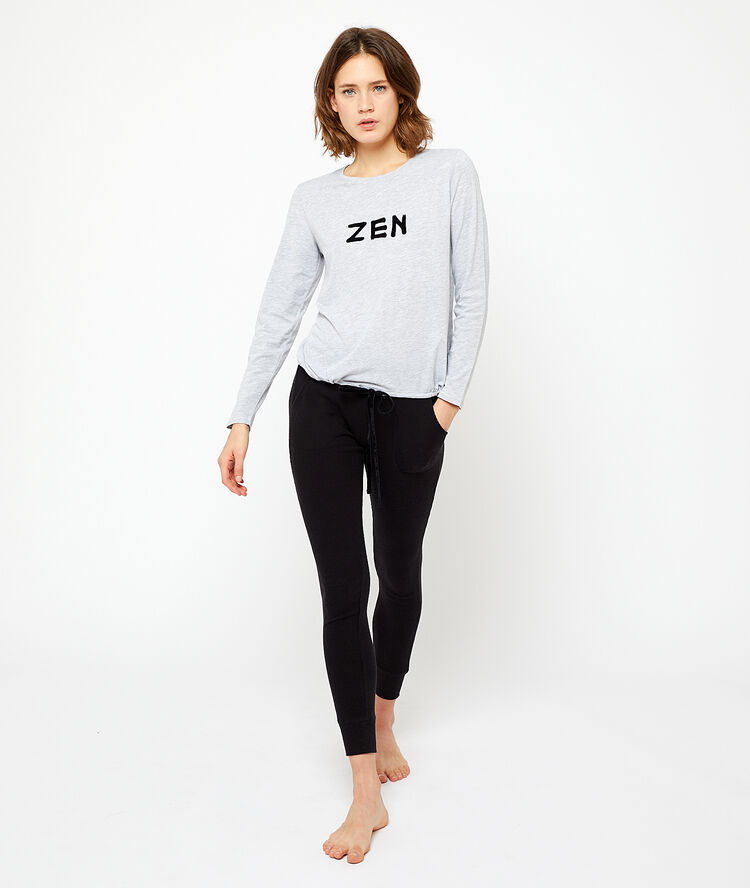 Camiseta manga larga 'zen' c.gris.